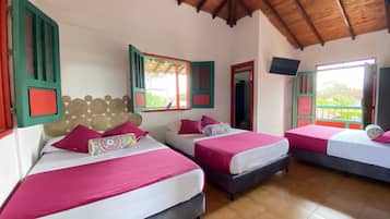 Habitación familiar | Wifi gratis y ropa de cama