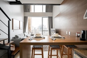 Standard Loft, 2 Bedrooms | Living area | 40-inch Smart TV with digital channels, TV