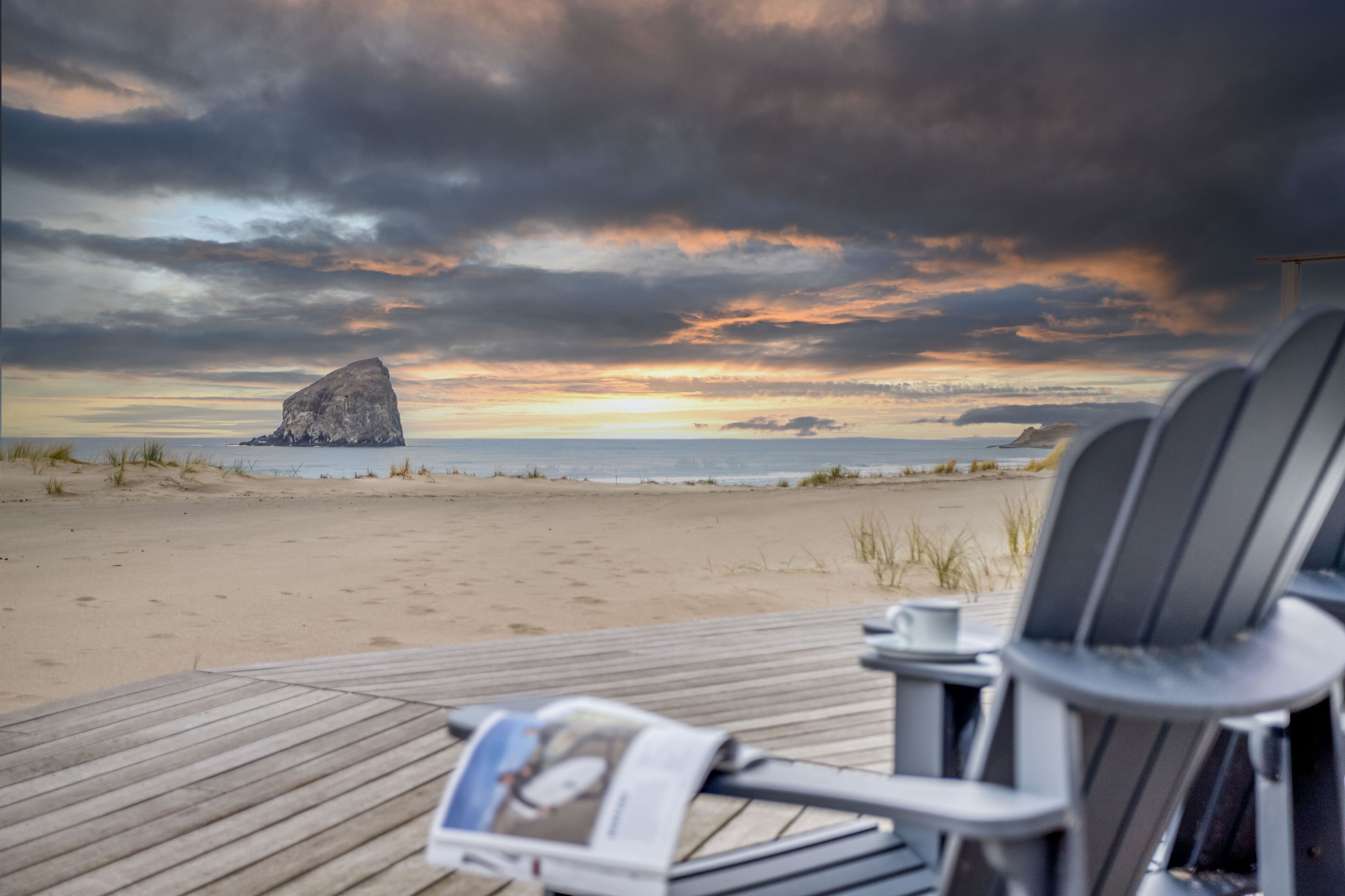 Pacific City Sand Dollar - Beachfront-Deck-BBQ-Great Views