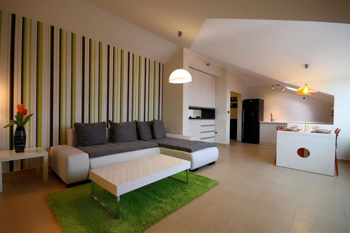 Appartement | 1 slaapkamer, gratis babybedden, gratis wifi, beddengoed