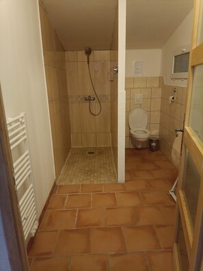 Shower, hair dryer, towels - 🌿 Gîte "Le Noyer" - Le Mas des Charrettes (Provence-Alpes)