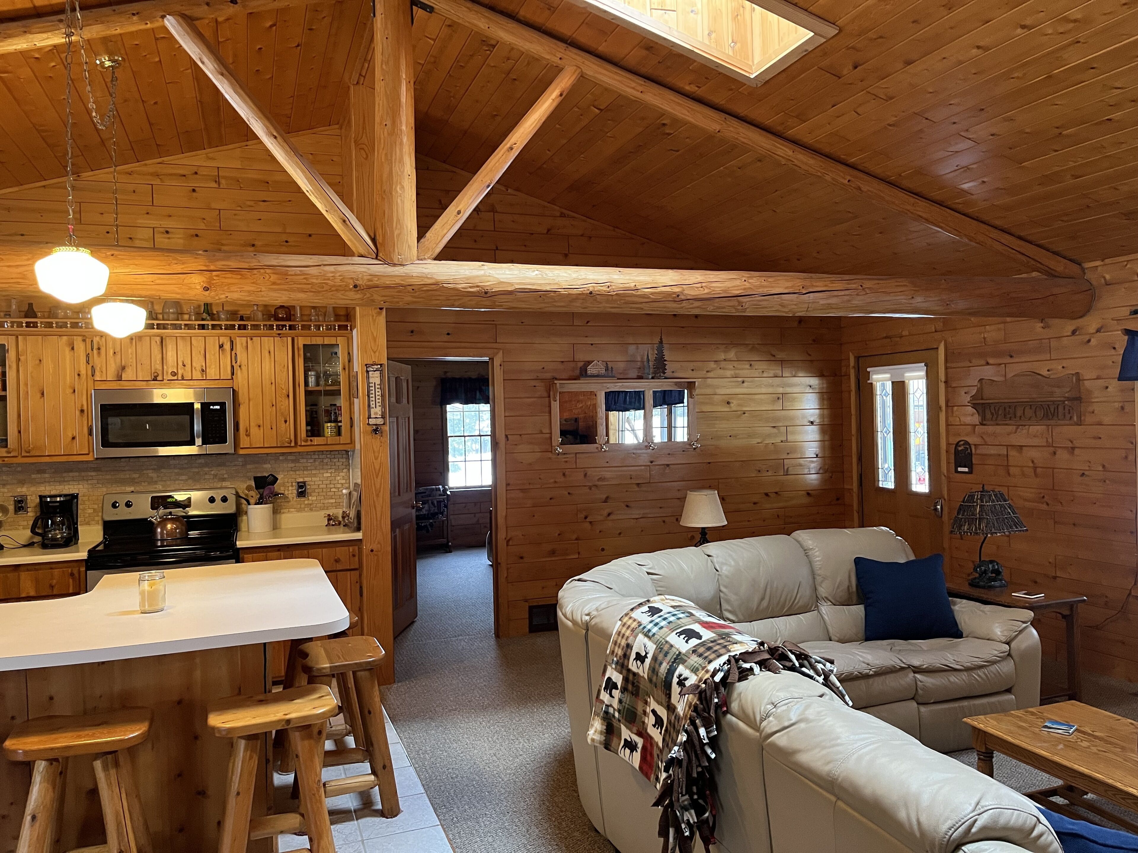 Téléviseur connecté, foyer, lecteur de DVD, livres