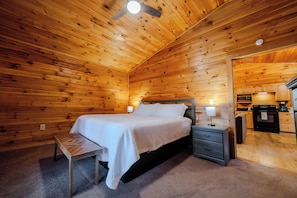 1 bedroom, iron/ironing board, travel crib, WiFi (free)