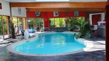 Indoor pool, a heated pool