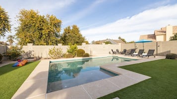 Una piscina riscaldata