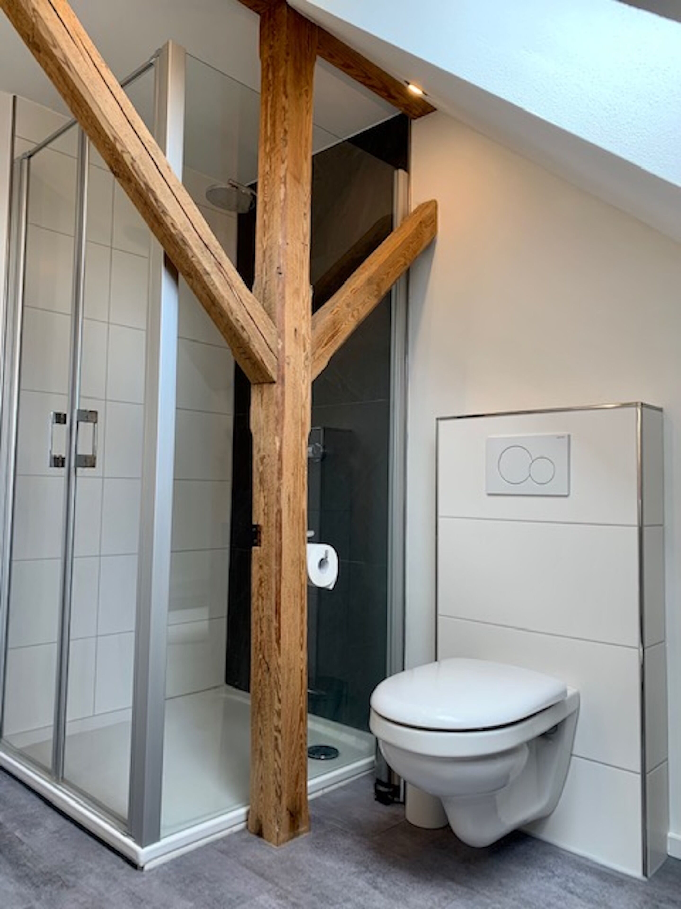 Dusche, Haartrockner, Seife