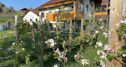 Idyllische FeWo im Grünen mit Südbalkon, Parkplatz (Wallbox) und Fahrradraum.