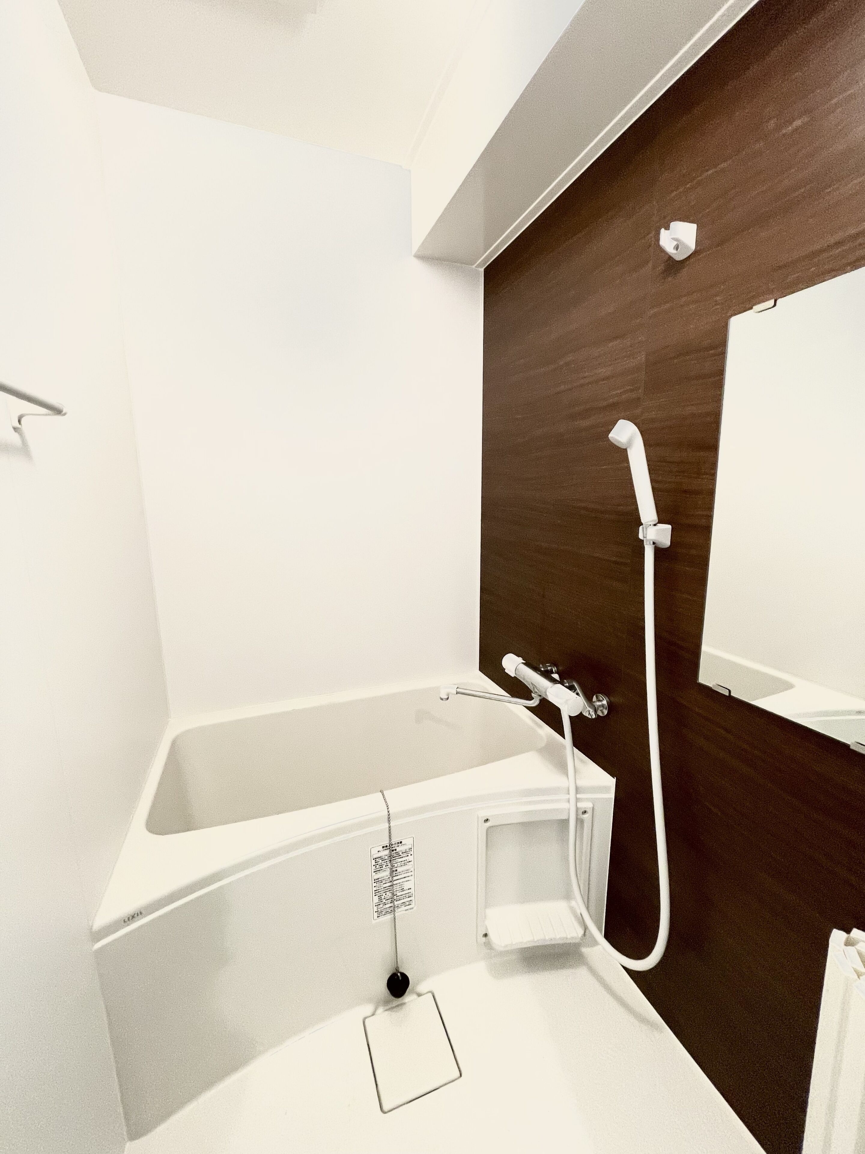 Hair dryer, towels, shampoo, toilet paper