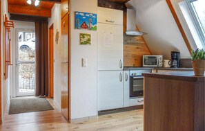 Kühlschrank, Mikrowelle, Herdplatte, Geschirrspüler