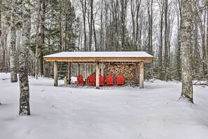 Property grounds - Phelps Cabin on 26 Acres w/ Fire Pit! (Phelps)