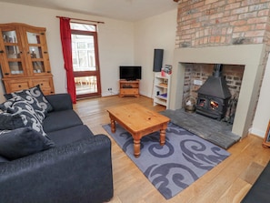 Cottage | Living area | Fireplace, DVD player - St Marys Cottages No1 (Alnwick)