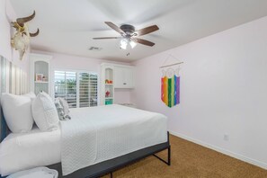 Take a few minutes to plan out the next day's activities before laying your head down - 5BR Mesa Home 4600 sq.ft | Pool, Hot Tub, Putting Green, In-Ground Trampoline, Half Court Basketball (Mesa)