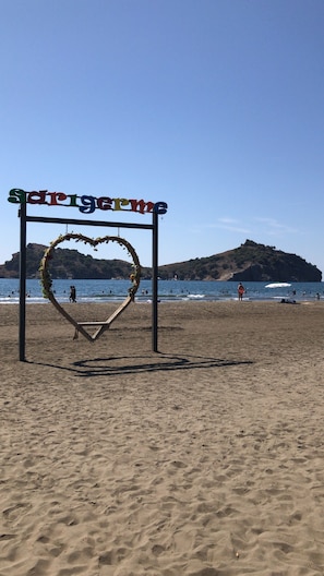 Beach nearby, white sand