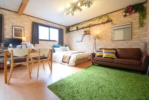 1 habitación y ropa de cama 