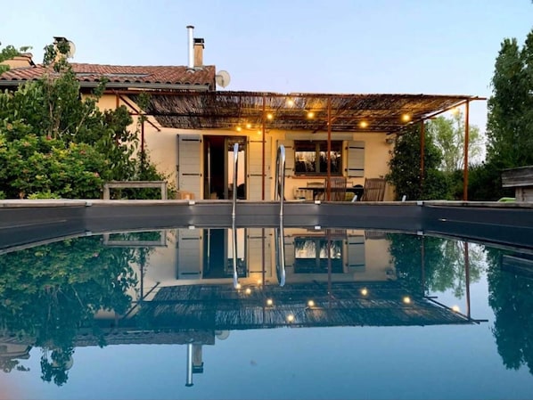 Indoor pool, a heated pool