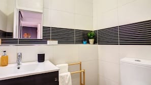 Hair dryer, towels