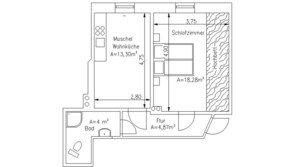 Floor plan - Shell apartment in the Meerzauber de Haus, 1.3 km to the beach (Altenkirchen)