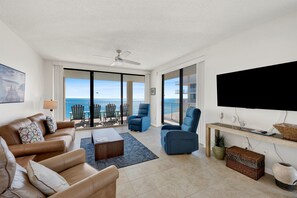 Smart TV - Bluewater 12th flr Corner Unit Beach-Front Large Wrap Around Balcony (Orange Beach)