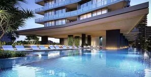 Pool - Signature 2B2B Stunning Chic Guest Fav +OceanView (Broadbeach)
