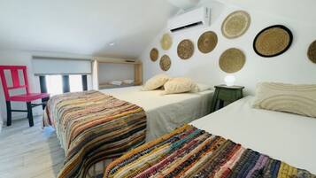 2 chambres, lit de bébé portatif, Wi-Fi, literie fournie
