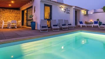 A heated pool
