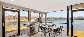 Private Lake Resort house w swimming, fishing, beach access, sand dune ATV Park
