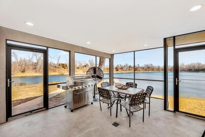 Private Lake Resort house w swimming, fishing, beach access, sand dune ATV Park