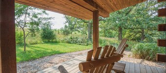 Secluded log cabin at the end of a quiet dead end lane