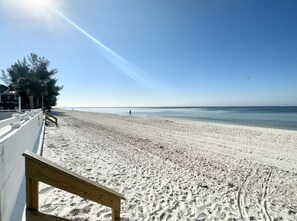Sun-loungers, beach towels