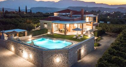 Cretan Vineyard Hill Villa 2 | Private pool, panoramic view, beautiful vineyard