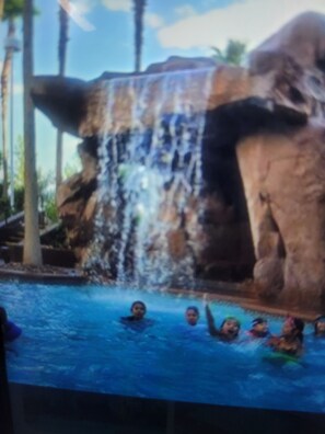 Una piscina riscaldata