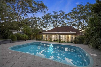 Inground outdoor saltwater pool