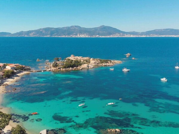 Beach - 2-room apartment with terrace, AC, parking, WIFI - Porticcio (Porticcio)