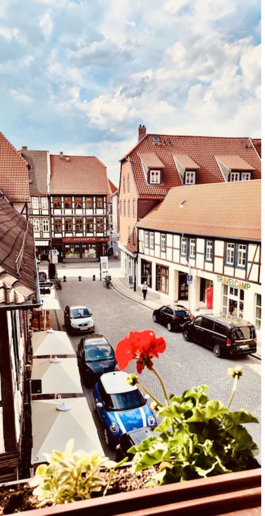 Blick von der Unterkunft