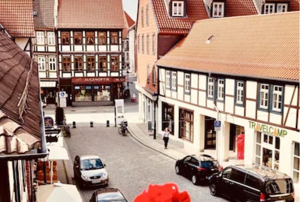 Blick von der Unterkunft