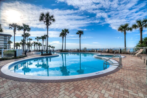 A heated pool