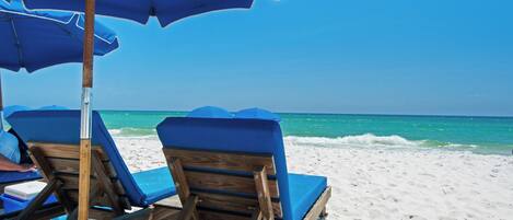 Accommodatie ligt op het strand