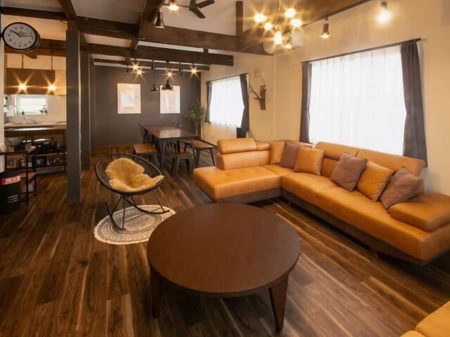 Villa | Living area | 50-inch flat-screen TV with digital channels