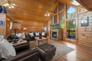 Smart TV, caminetto, tavolo da calcetto