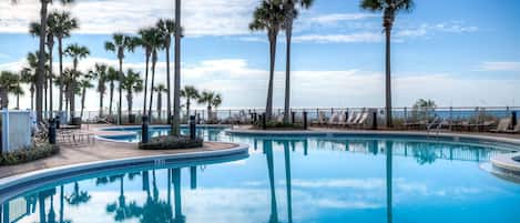 A heated pool