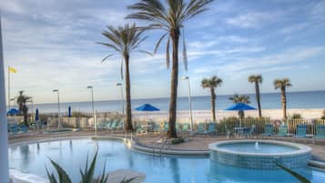 Een verwarmd zwembad