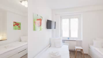 2 bedrooms, iron/ironing board, travel crib, WiFi