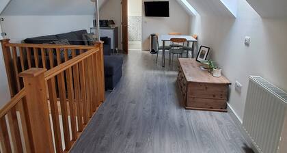 The Edge. Modern loft apartment in Yorkshire market town.