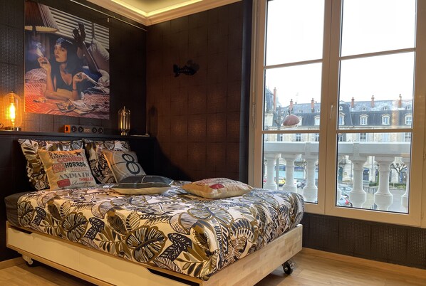 1 dormitorio, caja fuerte, wifi gratis y ropa de cama