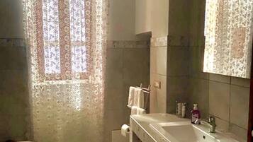 Dusche, Haartrockner, Bidet, HandtĂŒcher