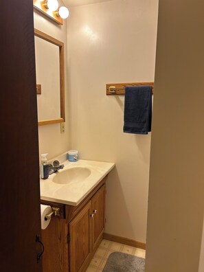 Dusche, Handtücher, Toilettenpapier