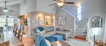 Dog & kid friendly! Backyard fishing! Boat slip! Kayaks! Dedicated workspace!