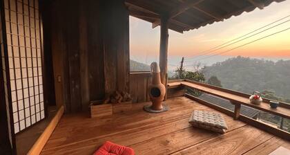 Escape Teak Wooden Cabin in Village, among deep high altitude mountain Chiangmai