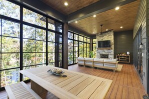 Blick von der Unterkunft