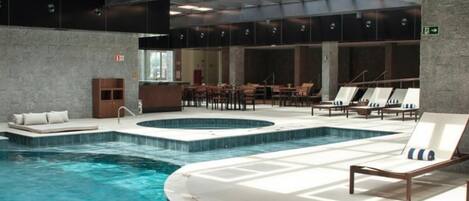 Indoor pool, a heated pool